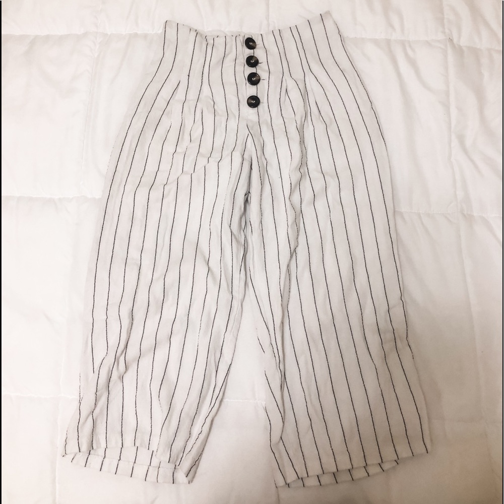 ASOS DESIGN Wide Leg Stripped Pants